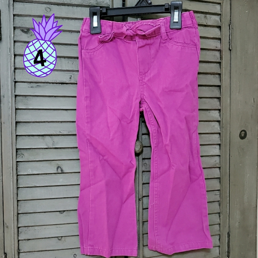 Mudd 4 Purple Corduroy Bow Snap Pants